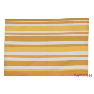 Pamut tányéralátét, narancssárga csíkos, 45 x 33 cm