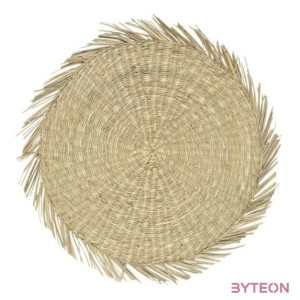 Tányéralátét tengeri fűből, natúr, 38 cm