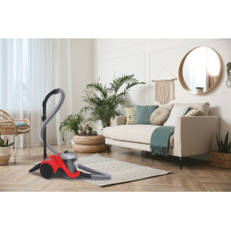 Hoover HP310HM 011 Porzsák Nélküli porszívó - Piros/Szürke