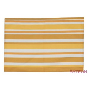 Pamut tányéralátét, narancssárga csíkos, 45 x 33 cm