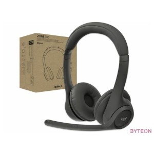Logitech Zone 305 Teams Wireless Bluetooth Headset Midnight Black
