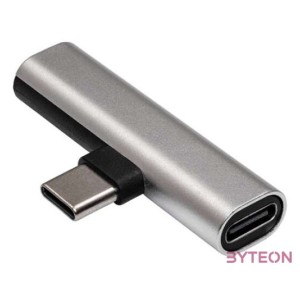 Akyga USB type C ,USB type C ,Jack 3.5mm adapter Grey