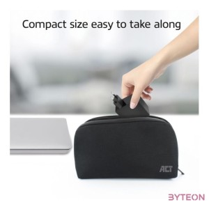 ACT AC8501 City Accessory Travel Organizer made from recycled plastic bottles Black