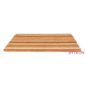 Csíkos kókuszrost lábtörlő, 60 x 40 cm, narancs