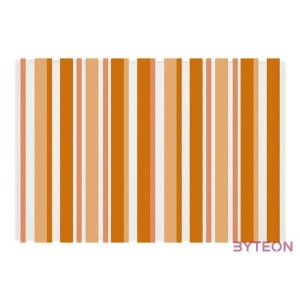 Csíkos kültéri szőnyeg, 120 x 180 cm, narancssárga