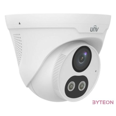 Uniview Easystar 4MP Colorhunter turret dómkamera, 2.8mm fix objektívvel, mikrofonnal és hangszóróval (DL)