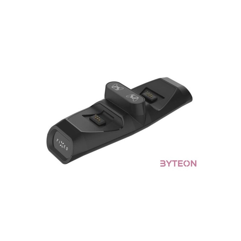 FIXED Kettős töltőállomás Xbox Series S, X kontrollerhez és One vezeték nélküli vezérlőkhöz, fekete