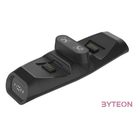 FIXED Kettős töltőállomás Xbox Series S, X kontrollerhez és One vezeték nélküli vezérlőkhöz, fekete