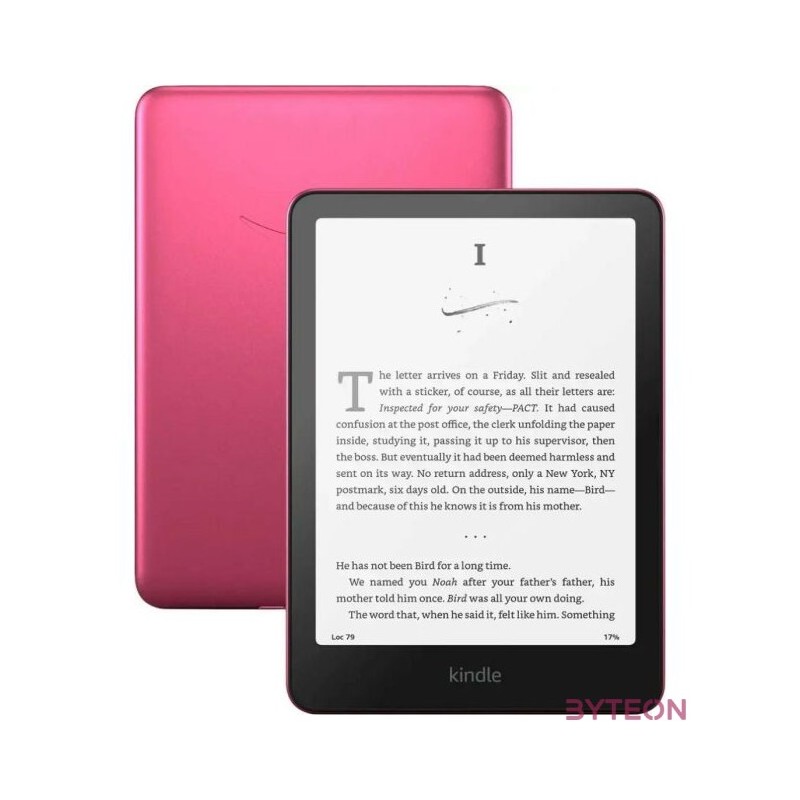 Amazon Kindle Paperwhite (2024) 7 E-book olvasó 16GB Metallic Raspberry (Reklámos verzió)