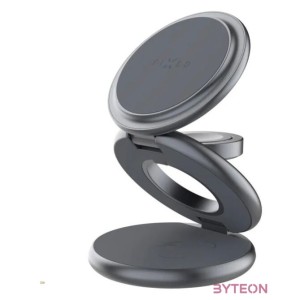 FIXED MagPowerstation Round vezeték nélküli töltő szürke