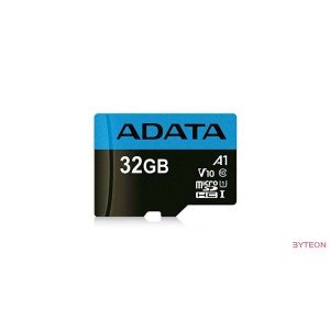 ADATA 32GB SD micro Premier (SDHC Class 10 UHS-I) (AUSDH32GUICL10A1-RA1) memória kártya adapterrel