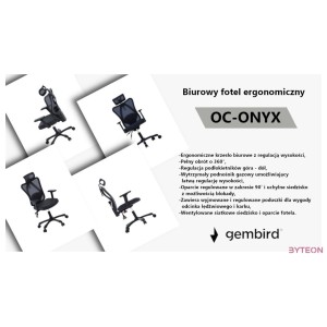 Gembird Office Ergonomic Gaming Chair Black