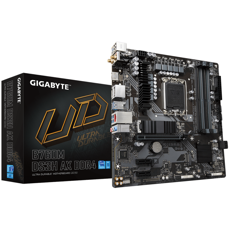 Gigabyte B760M DS3H AX DDR4 Alaplap