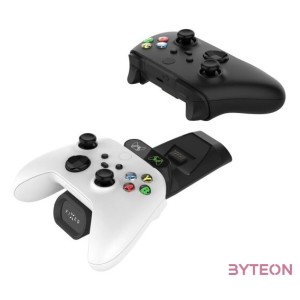 FIXED Kettős töltőállomás Xbox Series S, X kontrollerhez és One vezeték nélküli vezérlőkhöz, fekete