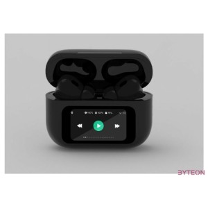 Gembird BT TWS in-ears with LCD display and Active Noise Cancelling Black