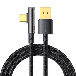 Mcdodo CA-3380 USB-A apa - USB-C apa 2.0 Adat és töltőkábel - Fekete (1.2m)