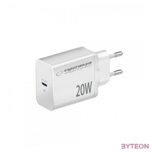 Esperanza EZC104K Quick Power Charger 20W USB-C PD White