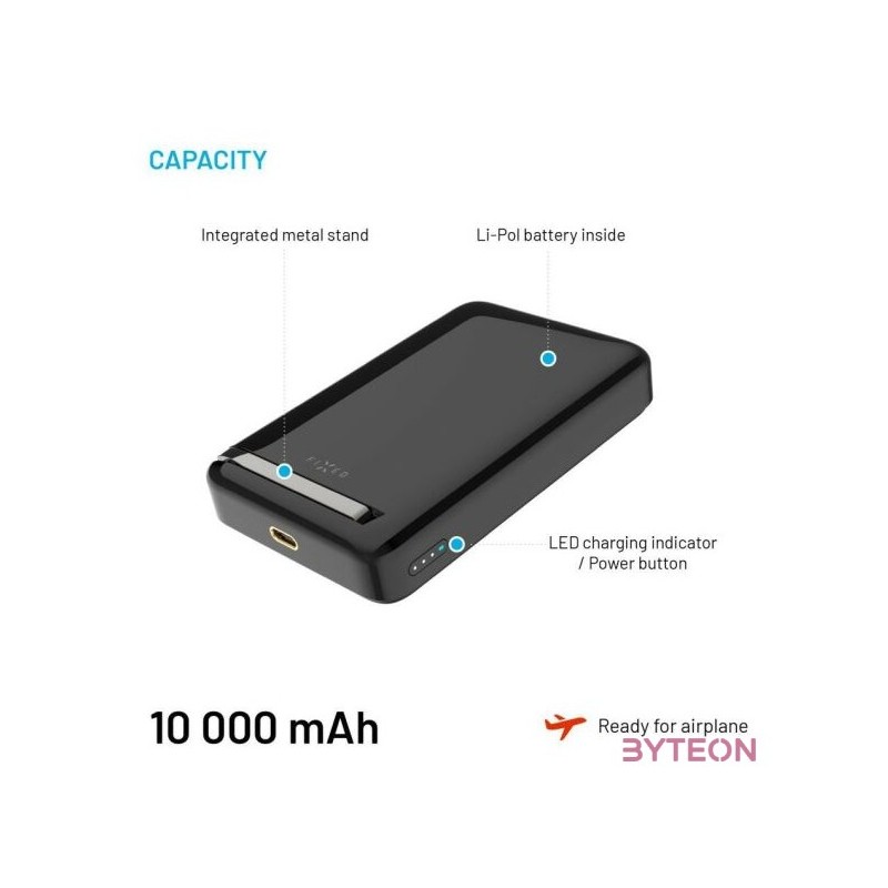 FIXED MagZen 10 Pro Qi2 standard 10000mAh PowerBank fekete