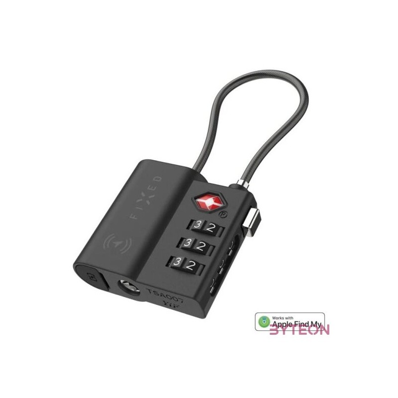 FIXED intelligens helymeghatározó lakat, fekete