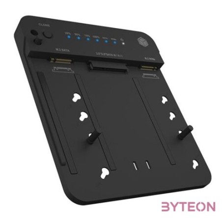 Raidsonic IcyBox IB-2915MSCL-C31 CloneStation  DockingStation for M.2 NVME  SATA 2.5,3.5 SSD,HDD