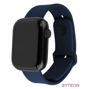 FIXED Sporty szilikon szíj az Apple Watch 42,44,45mm-es okosórákhoz, kék
