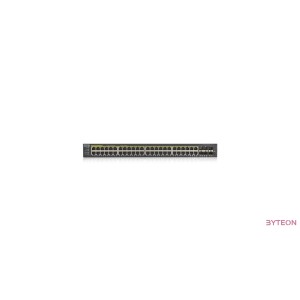 ZyXEL GS1920-48HPv2 48port GbE LAN PoE (375W) 4port Gbe combo RJ45/SFP L2 menedzselhető switch