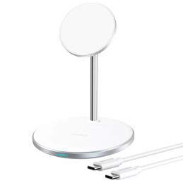 Choetech T581-F wireless charger with stand (white)