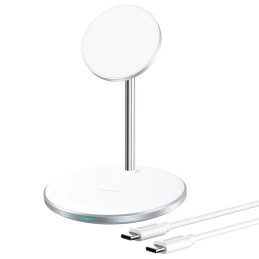 Choetech T581-F wireless charger with stand (white)