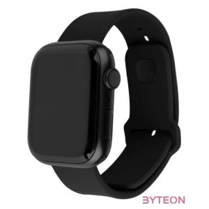 FIXED Sporty szilikon szíj az Apple Watch Ultra 49mm-es okosórákhoz , fekete
