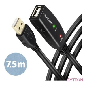 AXAGON ADR-207 USB Repeater cable 7,5m Black