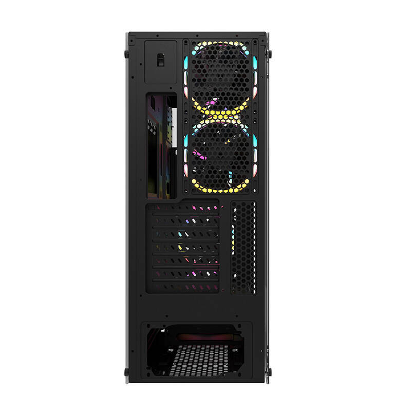 Computer Case Darkflash Phantom + 6 fans (black)