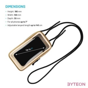 FIXED vízálló telefontok, khaki