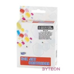 ECO Brother CB37,LC960,LC970,LC1000 utángyártott Black tintapatron