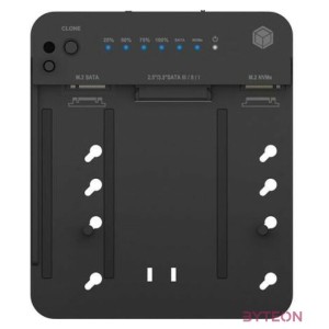 Raidsonic IcyBox IB-2915MSCL-C31 CloneStation  DockingStation for M.2 NVME  SATA 2.5,3.5 SSD,HDD
