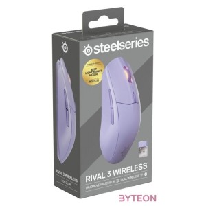 Steelseries Rival 3 Gen 2 Gaming Wireless Bluetooth Mouse Levander