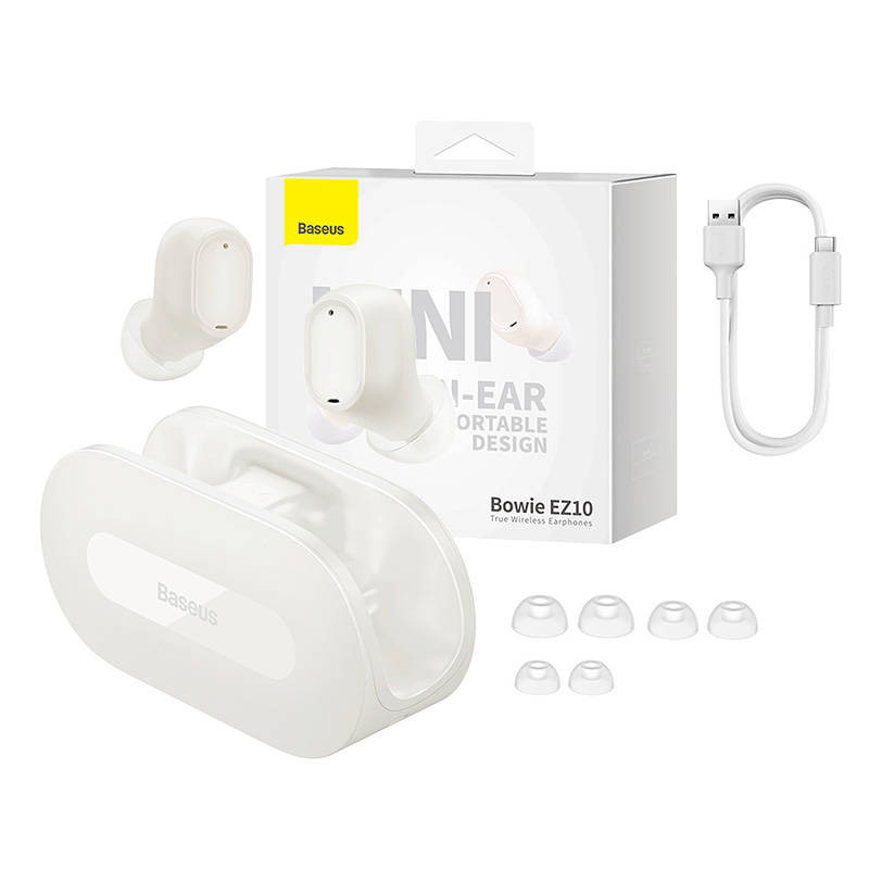 Wireless earphones Baseus Bowie EZ10 (white)