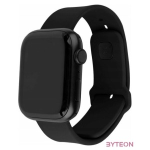 FIXED Sporty szilikon szíj az Apple Watch Ultra 49mm-es okosórákhoz , fekete