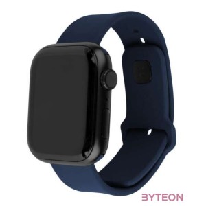 FIXED Sporty szilikon szíj az Apple Watch 42,44,45mm-es okosórákhoz, kék
