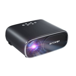 BlitzWolf BW-V4 1080p LED beamer / projector, Wi-Fi + Bluetooth (black)