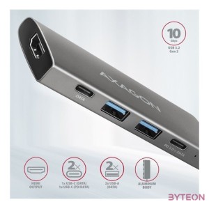 AXAGON HMC-5G21 USB-C 10Gbps SPEEDSTER 5in1 hub