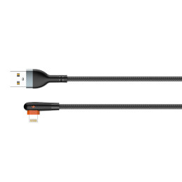 Cable USB to Lightning LDNIO LS562, 2.4A, 2m (black