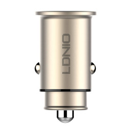 LDNIO C506Q USB, USB-C Car charger + Lightning Cable