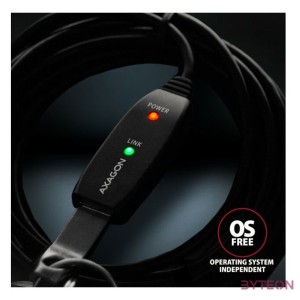 AXAGON ADR-207 USB Repeater cable 7,5m Black