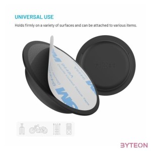 FIXED Silky matricás szilikon tok Apple AirTag-hez dupla csomag fekete