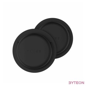 FIXED Silky matricás szilikon tok Apple AirTag-hez dupla csomag fekete