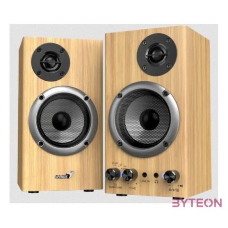 Genius SP-HF520BT Bluetooth Speaker Pine Wood
