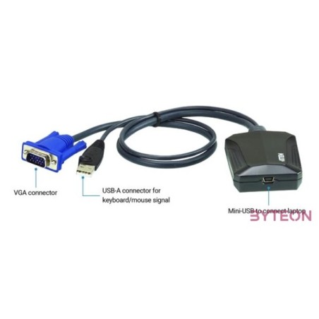 ATEN CV211CP Laptop USB KVM konzol Crash Cart Adapter IT Kit