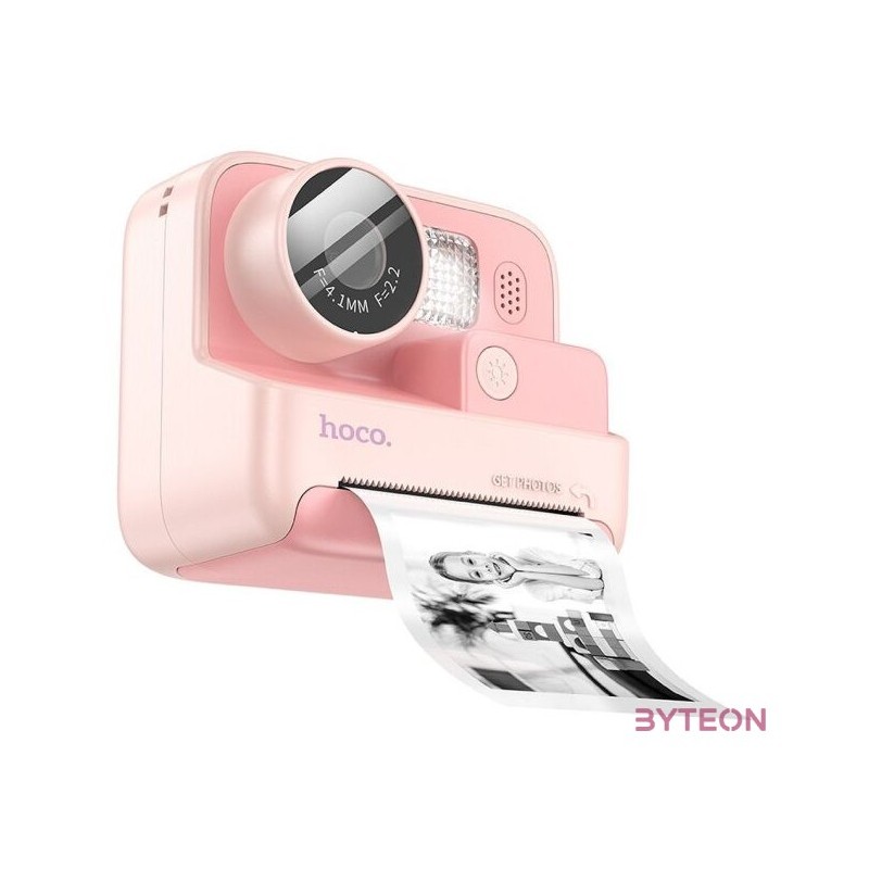 Hoco DV200 digitális gyerek kamera nyomtatóval, rózsaszín