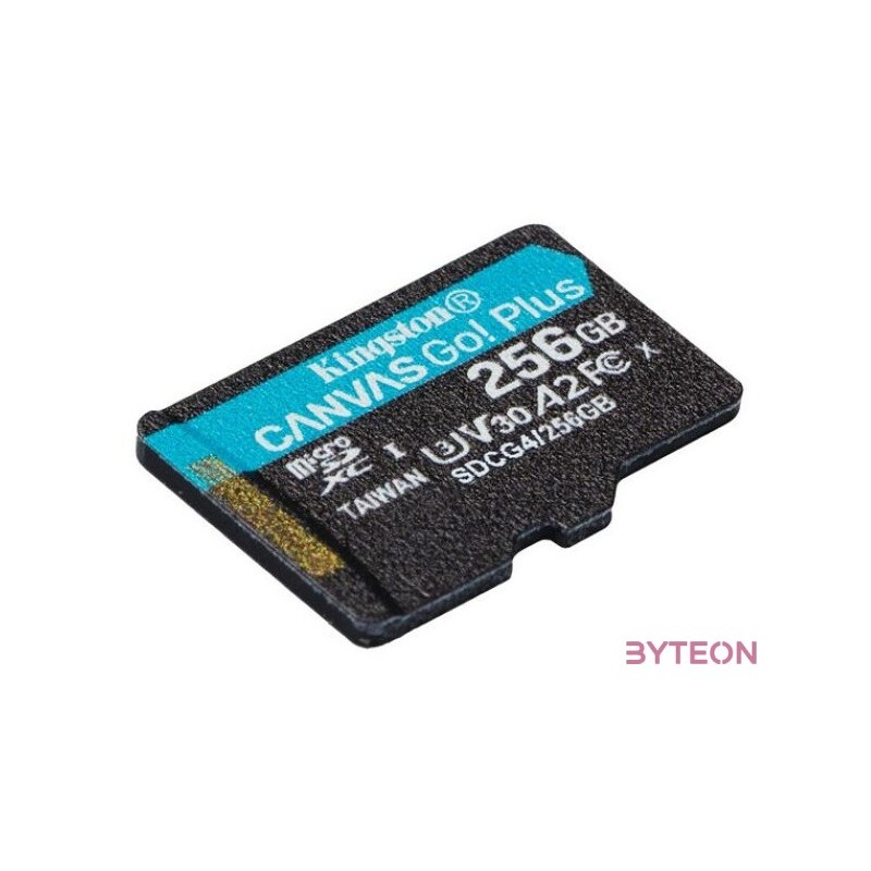SD Micro 256GB XC Kingston Adapter nélkül UHS-I U3 SDCG4,256GBSP