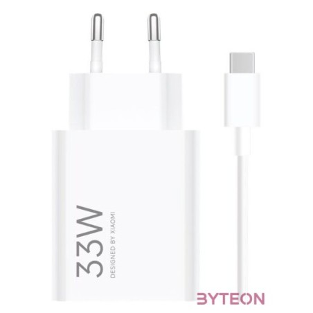 Hálózati töltő 1xUSB aljzattal  USB A-C kábel Xiaomi 33W BHR9956EU